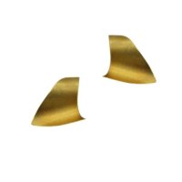 Επίχρυσα Μεγάλα Ασημένια Σκουλαρίκια - se994