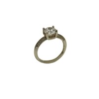 Μονόπετρο Ασημένιο Δαχτυλίδι με Ζιργκόν - sr743