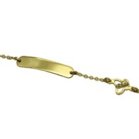 14Κ Χρυσή Παιδική Ταυτότητα Πεταλούδα - gb127269