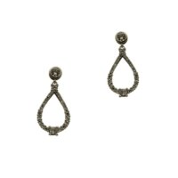 Ασημένια Σκουλαρίκια Δάκρυα με Ζιρκόν - es2581