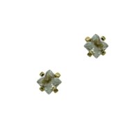 Μονόπετρα Καρέ Ζιρκόν Σκουλαρίκια - ge0153