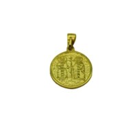 Δύο Όψεων 14 Καράτια Χρυσό Κωνσταντινάτο - gk162