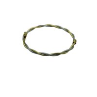 Δίχρωμο Βραχιόλι από Ασήμι - sb368wy