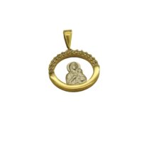 Δίχρωμο Εικόνισμα Χρυσό & Λευκόχρυσο 9Κ - gk144126