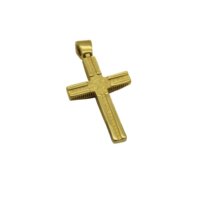2 Όψεων Χρυσός Σταυρός Βάπτισης 14 Καράτια - gs135544