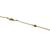 9Κ Χρυσό Βραχιόλι Πατουσάκι & Ματάκι - gb5073