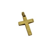 Χρυσός Σταυρός Βάπτισης 2 Όψεων 14 Καράτια - gs149267