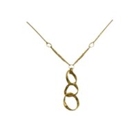 Κολιέ 3 Χρυσοί Κρίκοι - gn0046