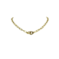 Κολιέ Χειροπέδες από Ασήμι Επιχρυσωμένο - sn2391