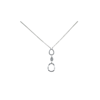 Τριπλό Μενταγιόν από Ασήμι & Ζιρκόν - sn2929