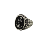 Ναυτικό Δαχτυλίδι Άγκυρα από Ασήμι - sr764