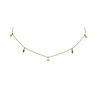 9Κ Χρυσό Κολιέ Αστέρια & Ζιρκόν - gn1018