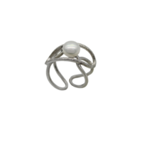 Χειροποίητο Δαχτυλίδι από Ασήμι με Μαργαριτάρι - ap2344