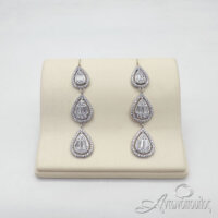 Σκουλαρίκια Γάμου από Ασήμι με Ζιρκόν - es119