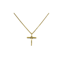 14Κ Χρυσός Ζιρκόν Σταυρός - gs935