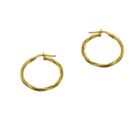 Στριφτοί Λεπτοί Κρίκοι από Ασήμι - se0294