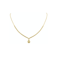 14Κ Χρυσό Μενταγιόν Ζιρκόν Σταγόνα - gn1023