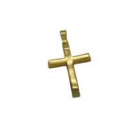 14Κ Χρυσός Ανδρικός Λουστρέ Σταυρός - gs144712