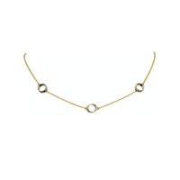 14Κ Δίχρωμο Χρυσό & Λευκόχρυσο Κολιέ - gn1967