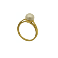 14Κ Χρυσό Μονόπετρο με Μαργαριτάρι - gr51732