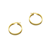 14Κ Χρυσοί Φαρδιοί Κρίκοι - ge0131