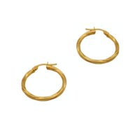 9Κ Χρυσά Στριφτά Κρικάκια - ge585