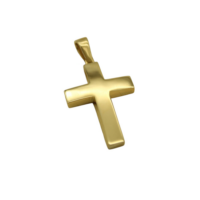 Ανδρικός Κλασσικός Χρυσός Σταυρός 14Κ - gs837