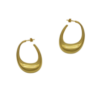 Μεγάλοι Ανοιχτοί Κρίκοι από Ασήμι - se1178