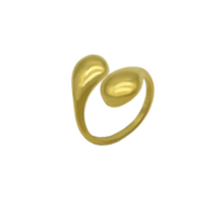 Ασημένιο Μπουλ Ανοικτό Δαχτυλίδι - sr1963