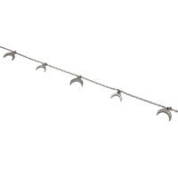 Ασημένιο Βραχιόλι 5 Φεγγαράκια & Ζιρκόν - sb1601