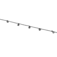 Ασημένιο Βραχιόλι 5 Ζιρκόν - sb1513w