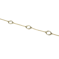 Τριπλό Βραχιόλι Χρυσό & Λευκόχρυσο 14Κ - gb0303