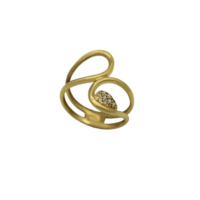 14Κ Χρυσό Ζιρκόν Δαχτυλίδι - gr52680