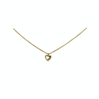 14Κ Χρυσό Κολιέ Καρδιά με Ζιρκόν - gn1861