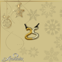 Δίχρωμο Μενταγιόν Γούρι 2025 από Ασήμι - lucky25_kg12