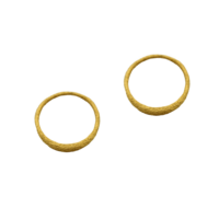 Σκουλαρίκια Κρίκοι από Ασήμι Επιχρυσωμένο - ak525