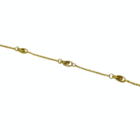 Βραχιόλι 14Κ Χρυσοί Διπλοί Κρίκοι - gb0173