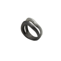 Χειροποίητο Διπλό Δαχτυλίδι από Ασήμι - ak135b