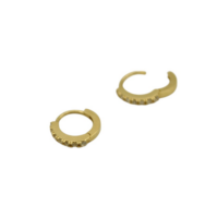 14Κ Χρυσά Ζιρκόν Κρικάκια - ge588