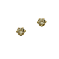 9Κ Χρυσά Σκουλαρίκια Ζιρκόν - ge1201