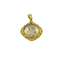 9Κ Χρυσό & Λευκόχρυσο Εικόνισμα - gk202