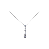 Ασημένιο Κρεμαστό Ζιρκόν Κολιέ - zn2284