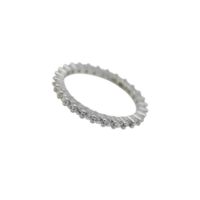 Ασήμενιο Ολόβερο Δαχτυλίδι με Ζιρκόν - rs4022