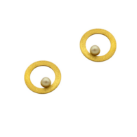 Ασημένια Σκουλαρίκια με Μαργαριτάρια - se1008