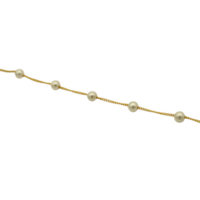 Επίχρυσο Βραχιόλι από Ασήμι & Μαργαριτάρια - bs1899y