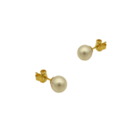 14Κ Χρυσά Σκουλαρίκια Μαργαριτάρια - ge339