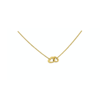 14Κ Χρυσό Κολιέ 2 Καρδιές - gn1081