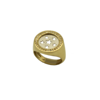 14Κ Χρυσό Σεβαλιέ με Αστέρια & Ζιρκόν - gr5721