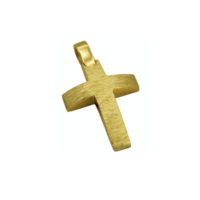14Κ Χρυσός Πομπέ Ανδρικός Σταυρός - gs161