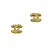 Επίχρυσα Σκουλαρίκια από Ασήμι Chanel & Zircon - es1803y